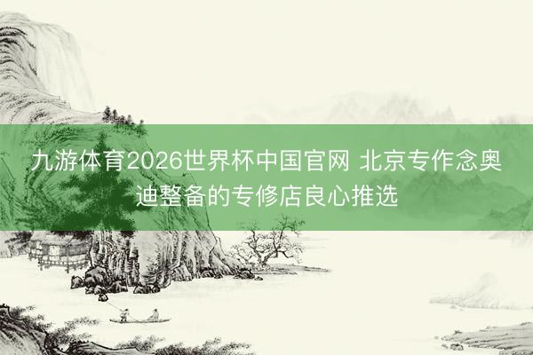 九游体育2026世界杯中国官网 北京专作念奥迪整备的专修店良心推选