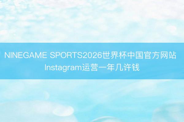 NINEGAME SPORTS2026世界杯中国官方网站 Instagram运营一年几许钱
