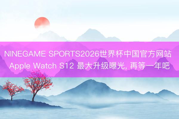 NINEGAME SPORTS2026世界杯中国官方网站 Apple Watch S12 最大升级曝光， 再等一年吧