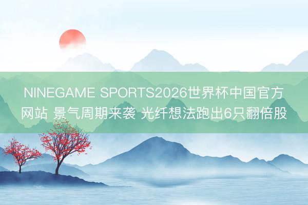 NINEGAME SPORTS2026世界杯中国官方网站 景气周期来袭 光纤想法跑出6只翻倍股