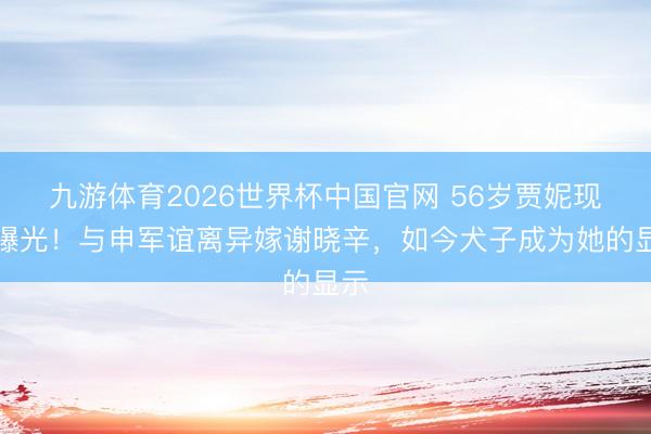 九游体育2026世界杯中国官网 56岁贾妮现状曝光！与申军谊离异嫁谢晓辛，如今犬子成为她的显示