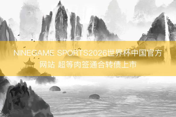 NINEGAME SPORTS2026世界杯中国官方网站 超等肉签通合转债上市